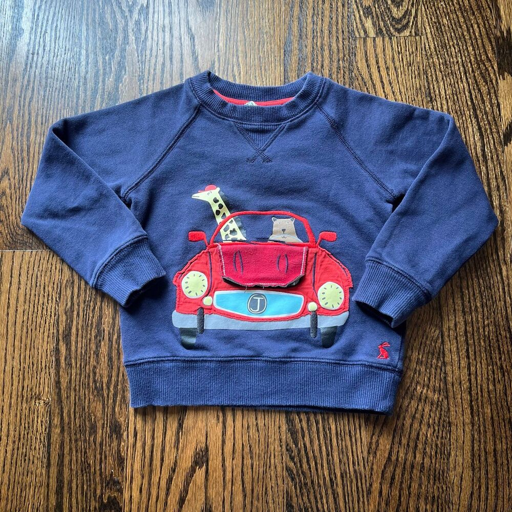 Joules Animal Car Themed Sweatshirt (2-3Y)